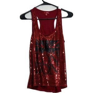 Bongo, women’s size small, sequin tank top ￼‎